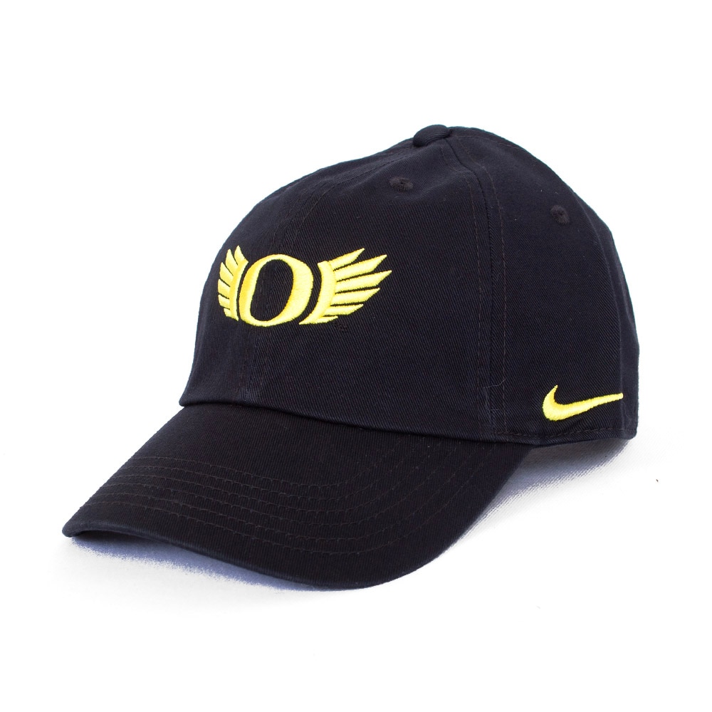 O Wings, Nike, Black, Curved Bill, Cotton, Accessories, Youth, Twill, Adjustable, Hat, 859365